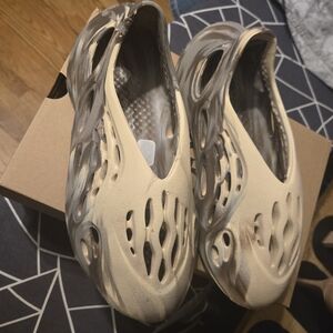 Yeezy Cream and Brown Slip-On Loafers